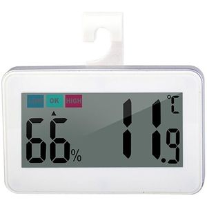 HT-6S Indoor Electron Temperatuur en Vochtigheid Kleur Digitale Display Mini Home Thermometer (Wit)