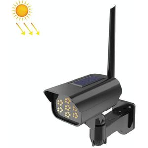 Zonne-sensor LED-wandlamp Simulatie Surveillance Camera Glans Anti-Thief Street Lamp  Stijl: 35Led