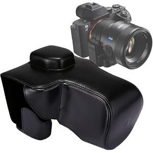 Camerabeschermingskoffer Full Body Camera PU lederen tasje met riem voor Sony A7 II / A7R II / A7S II Camera draagband