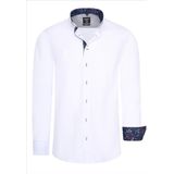 Rusty Neal - Rustyneal - Herenoverhemd - Grijs - Harde Kraag - Katoen