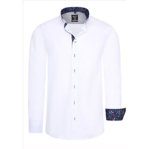 Rusty Neal - Rustyneal - Herenoverhemd - Grijs - Harde Kraag - Katoen