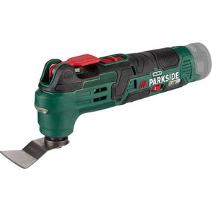 PARKSIDE® Multifunctioneel accu gereedschap 12V zonder accu - Multitool - Toerental: 20.000 tpm - Oscillatiehoek: 3,2 ° - Inclusief 1 HCS-insteekzaagblad, 1 diamantzaagblad, 1 schraapmes, 1 deltaschuurplaat, 6 schuurpapieren