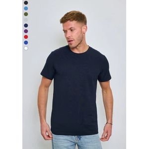 X-Name - Heren T-Shirt - Navy - Ronde Hals - Italianstyle - Stretch