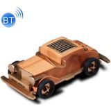 AS60 Retro Auto Vorm houten subwoofer mini draadloze Bluetooth speaker (licht hout)