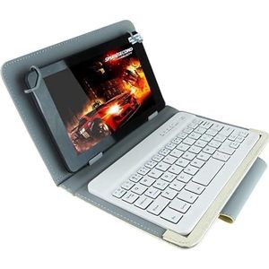 Tabletaccessoires Universal Bluetooth -toetsenbord met lederen tablethoes en houder voor Ainol/Pipo/Ramos 9,7 inch / 10,1 inch tablet PC