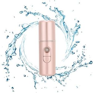 Nano Face Mist Sprayer, draagbare hydraterende luchtbevochtiger, USB oplaadbare vochtinbrengende koude mist gezichtsspuit(Roze)