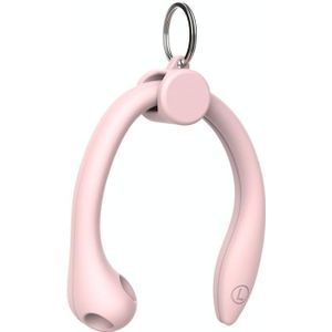 Voor AirPods 1 / 2 / AirPods Pro / Huawei FreeBuds 3 Draadloze Oortelefoons Siliconen Anti-lost Lanyard Ear Hook (Roze)