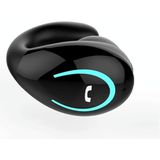 YX08 Ultra-light Ear-hook Wireless V5.0 Bluetooth EarPhones Ear Clip Stereo Bluetooth Headset met Mic(Black)