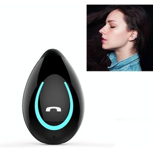 YX08 Ultra-light Ear-hook Wireless V5.0 Bluetooth EarPhones Ear Clip Stereo Bluetooth Headset met Mic(Black)