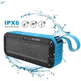 W-KING S20 Loundspeakers IPX6 waterdichte Bluetooth Speaker draagbare NFC Bluetooth Speaker voor buiten/douche/fiets FM-radio (zwart)