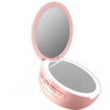 Make-up spiegel en Bluetooth-luidspreker voor vullamp (roze)