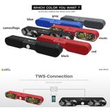 Nieuwe Rixing NR4017 draagbare 10W stereo surround SoundBar Bluetooth Speaker met microfoon (muziek melodie)