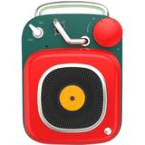 HM20 Retro Mini draadloze Bluetooth 5 0 draagbare speaker microfoon aluminium legering lichaam muziekspeler (rood)