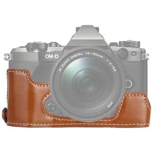 Camera -accessoires 1/4 inch draad PU lederen camera Halfcase basis voor Olympus EM5 / EM5 Mark II
