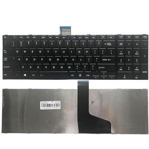 NIEUWE US toetsenbord for TOSHIBA SATELLITE C850 C850D C855 C855D L850 L850D L855 L855D L870 L870D US Zwart laptop toetsenbord