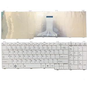 NIEUWE US laptop toetsenbord for Toshiba Satellite L650 L655 L655D L670 L770 L775 L775D (Color : White)