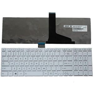 NIEUWE US toetsenbord for toshiba SATELLIET L850 L850D P850 L855 L855D L870 L870D wit US laptop toetsenbord NSK-TVBSU