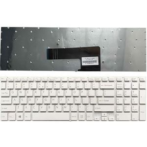 US Laptop Toetsenbord for Sony VAIO Fit 15 fit15 SVF15 SVF15E svf152c29v 9Z.NAEBQ.00R AEHK97001103A (Color : White)