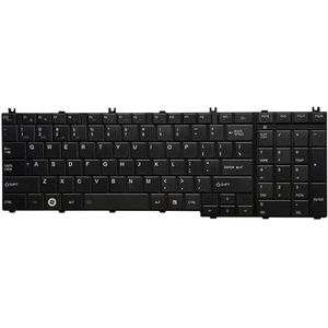 NIEUW for toshiba dynabook T350 B350 US laptop toetsenbord zwart/wit (Color : Svart)