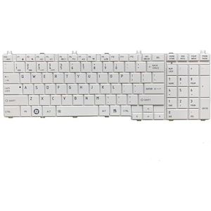 NIEUW for toshiba dynabook T350 B350 US laptop toetsenbord zwart/wit (Color : White)