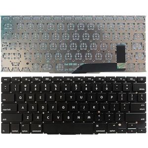 Nieuw Amerikaans laptoptoetsenbord for Apple Macbook A1398 MC975 MC976 Engels toetsenbord