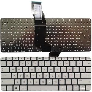 Nieuwe ONS for HP Streamen 11-R 11-R010NR 11-R014WM 11-R015WM 11-R020NR 11-R092NR laptop Engels toetsenbord wit/zwart geen frame (Color : White)