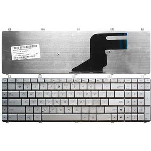 US Nieuwe laptop Toetsenbord for ASUS N55 N57 N55S N55SF N55SL Engels zilveren toetsenbord