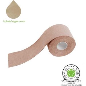 LifeSolutions - Boob tape - Fashion tape - Plak BH - Inclusief nipple cover - 5 meter BH accessoires - Light