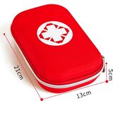 25 In 1 EVA Portable Car Home Outdoor Medische Emergency Supplies Medicine Kit Survival Rescue Box (Rood)