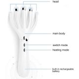 Mini Portable Multifunctionele Hoofd MassageR Massage Comb  Batterij Aangedreven (Goud)