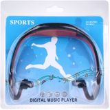 SH-W1FM leven waterdichte Sweatproof Stereo draadloze sport oordopjes koptelefoon In-ear Headphone Headset met Micro SD-kaart  voor slimme telefoons & iPad & Laptop & Notebook & MP3 of andere Audio-apparaten  maximale SD Card Storage: 8GB(Red)