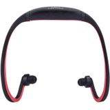 SH-W1FM leven waterdichte Sweatproof Stereo draadloze sport oordopjes koptelefoon In-ear Headphone Headset met Micro SD-kaart  voor slimme telefoons & iPad & Laptop & Notebook & MP3 of andere Audio-apparaten  maximale SD Card Storage: 8GB(Red)