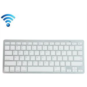 K09 Ultrathin 78 Toetsen Bluetooth 3.0 draadloos toetsenbord (wit)