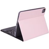 X-11BC Skin Plain Texture Afneembare Bluetooth-toetsenbordhoes voor iPad Pro 11 inch 2020 / 2018  met Touchpad & Pen-sleuf(Roze)