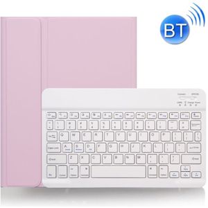 X-11B Skin Plain Texture Afneembare Bluetooth-toetsenbordhoes voor iPad Pro 11 inch 2020 / 2018  met pensleuf (roze)