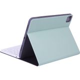 X-11B Skin Plain Texture Afneembare Bluetooth-toetsenbordhoes voor iPad Pro 11 inch 2020 / 2018  met pensleuf (groen)