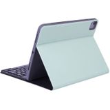 X-11B Skin Plain Texture Afneembare Bluetooth-toetsenbordhoes voor iPad Pro 11 inch 2020 / 2018  met pensleuf (groen)