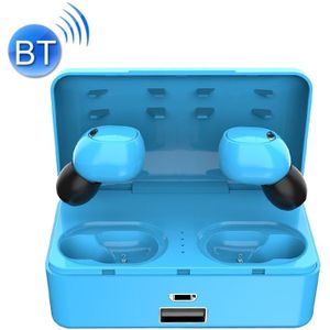 G10 TWS Bluetooth 5.0 Draadloze Bluetooth Oortelefoon met oplaadbox  ondersteuning Digitaal Display & HD Call & Power Bank (Blauw)