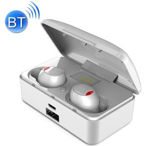 G10 TWS Bluetooth 5.0 Draadloze Bluetooth Oortelefoon met oplaadbox  ondersteuning Digitaal Display & HD Call & Power Bank (Wit)