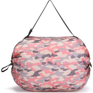 Opvouwbare Boodschappentas - Roze Camouflage