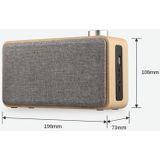 W5A Subwoofer Stof Houten Touch Bluetooth speaker  ondersteuning TF Card & U Disk & 3 5mm AUX(Geel hout)