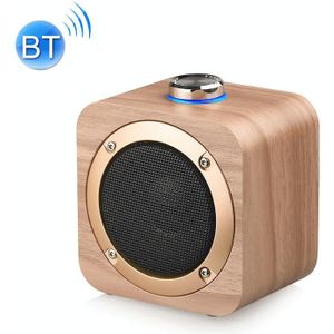 Q1B subwoofer houten TWS Interconnection Draadloze Bluetooth-luidspreker (bamboepatroon)