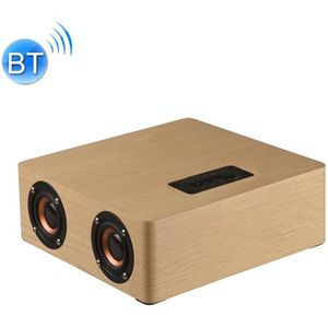 Q5 Houten Bluetooth Speaker - TF-kaart & 3.5 mm AUX-ondersteuning (Geel Hout)
