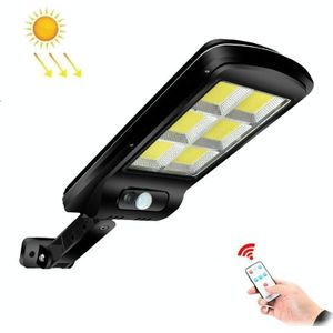 30W Solar Power Human Body Inductie + Light Control Street Light Multi-Function Afstandsbediening Buitenverlichting 6COB met RC