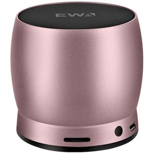 EWA A150 Draagbare Mini Bluetooth Speaker - Draadloos Hifi Stereo - Sterke Bas - Muziek Boom Box - Metalen Subwoofer - Ondersteunt Micro SD-kaart & 3.5mm AUX (Roségoud)