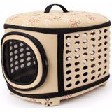 EVA Portable Folding Pet Tote Pet Carrier Bag(Beige)