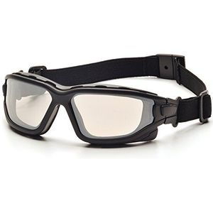 Pyramex Ik forceer Binnen/Openluchtspiegel Dubbele Anti Fog Lens met Zwarte Tempels/Riem