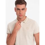Marco Casette - Poloshirt Heren - Creme - Opdruk - Italia Moda