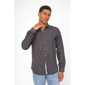 Yves Enzo - Heren Overhemd - Strijkvrij - Print