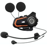 WUPP CS-1412B1 Bluetooth 5.1 S2 Motorhelm Intercom Headset Oortelefoon (Oranje)